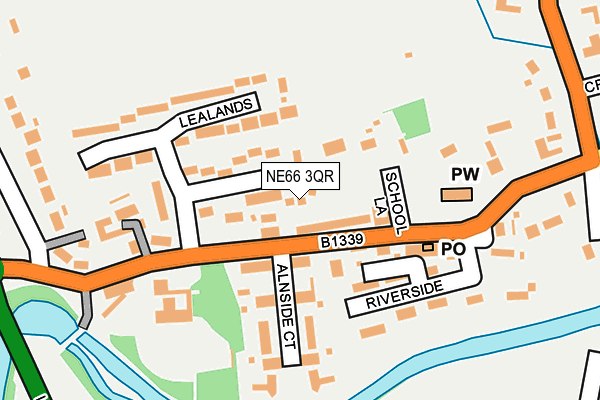 NE66 3QR map - OS OpenMap – Local (Ordnance Survey)