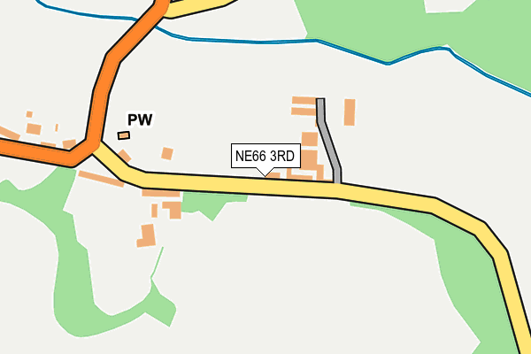 NE66 3RD map - OS OpenMap – Local (Ordnance Survey)