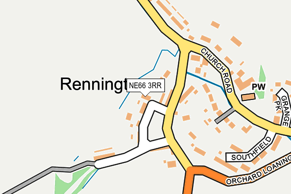 NE66 3RR map - OS OpenMap – Local (Ordnance Survey)