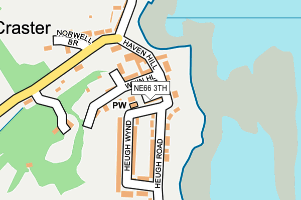 NE66 3TH map - OS OpenMap – Local (Ordnance Survey)