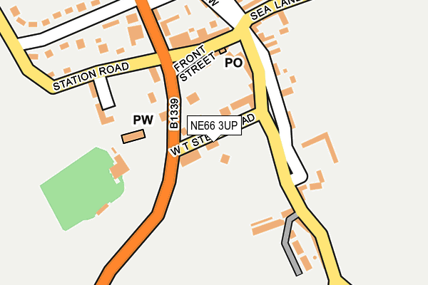 NE66 3UP map - OS OpenMap – Local (Ordnance Survey)