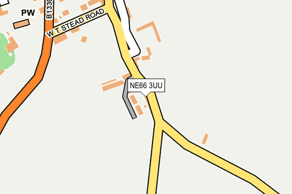 NE66 3UU map - OS OpenMap – Local (Ordnance Survey)