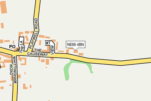 NE66 4BN map - OS OpenMap – Local (Ordnance Survey)