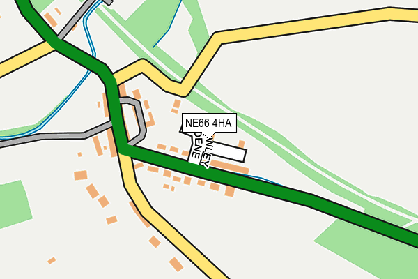 NE66 4HA map - OS OpenMap – Local (Ordnance Survey)