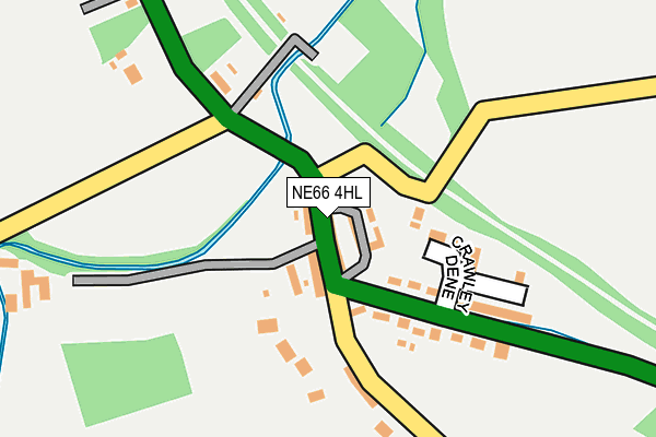 NE66 4HL map - OS OpenMap – Local (Ordnance Survey)