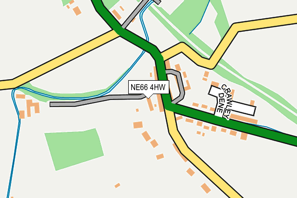 NE66 4HW map - OS OpenMap – Local (Ordnance Survey)