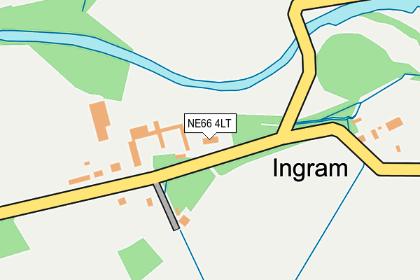 NE66 4LT map - OS OpenMap – Local (Ordnance Survey)
