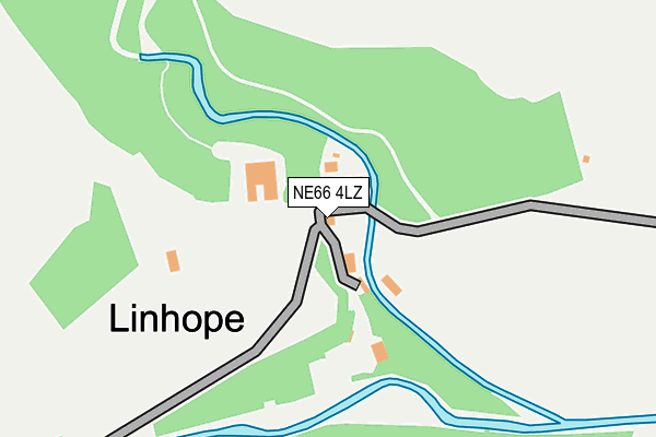 NE66 4LZ map - OS OpenMap – Local (Ordnance Survey)