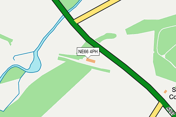 NE66 4PH map - OS OpenMap – Local (Ordnance Survey)