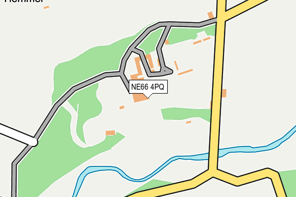 NE66 4PQ map - OS OpenMap – Local (Ordnance Survey)