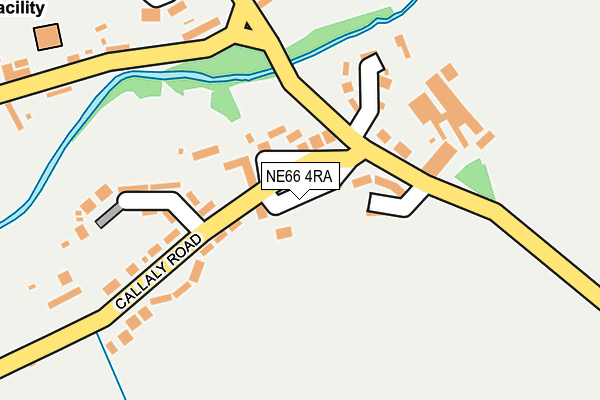 NE66 4RA map - OS OpenMap – Local (Ordnance Survey)