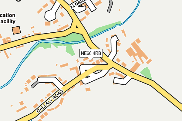 NE66 4RB map - OS OpenMap – Local (Ordnance Survey)