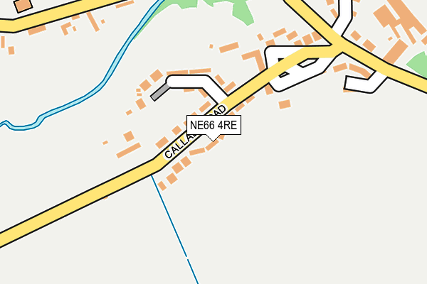 NE66 4RE map - OS OpenMap – Local (Ordnance Survey)