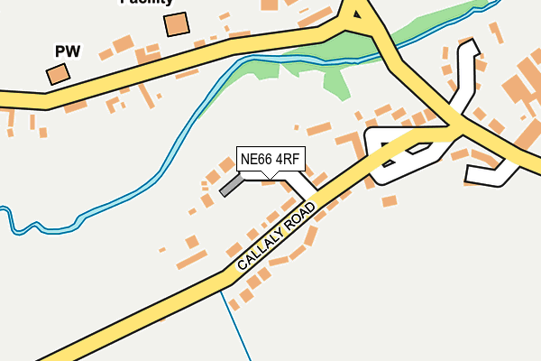NE66 4RF map - OS OpenMap – Local (Ordnance Survey)