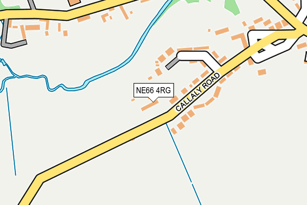 NE66 4RG map - OS OpenMap – Local (Ordnance Survey)