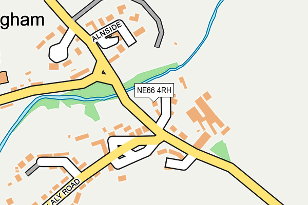 NE66 4RH map - OS OpenMap – Local (Ordnance Survey)