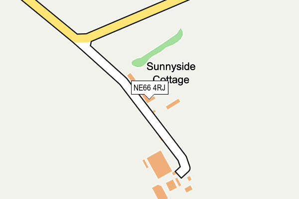 NE66 4RJ map - OS OpenMap – Local (Ordnance Survey)