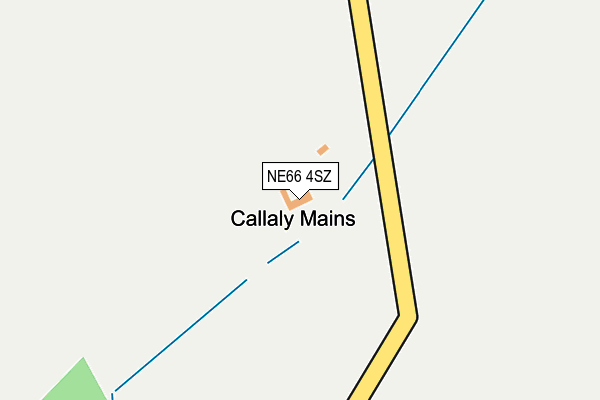 NE66 4SZ map - OS OpenMap – Local (Ordnance Survey)
