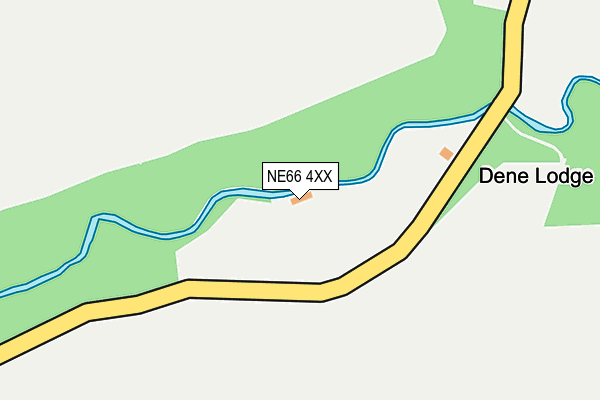 NE66 4XX map - OS OpenMap – Local (Ordnance Survey)