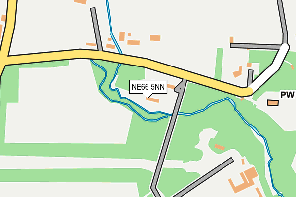 NE66 5NN map - OS OpenMap – Local (Ordnance Survey)