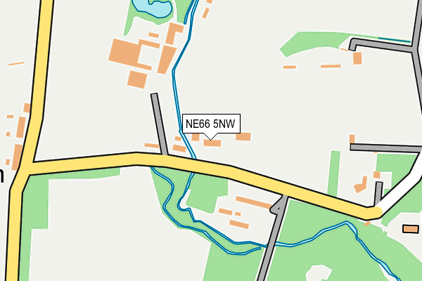 NE66 5NW map - OS OpenMap – Local (Ordnance Survey)