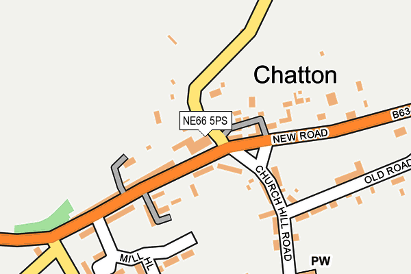 NE66 5PS map - OS OpenMap – Local (Ordnance Survey)
