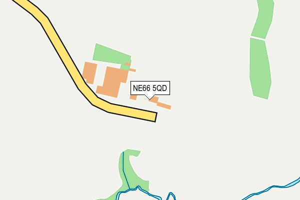 NE66 5QD map - OS OpenMap – Local (Ordnance Survey)