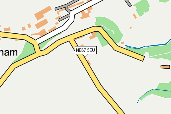 NE67 5EU map - OS OpenMap – Local (Ordnance Survey)