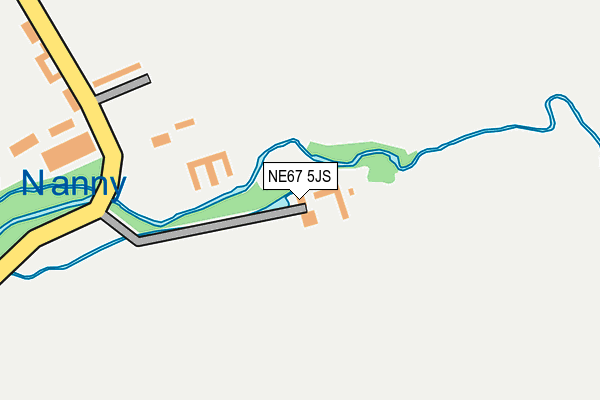 NE67 5JS map - OS OpenMap – Local (Ordnance Survey)