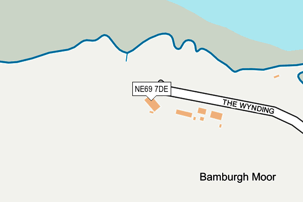 NE69 7DE map - OS OpenMap – Local (Ordnance Survey)