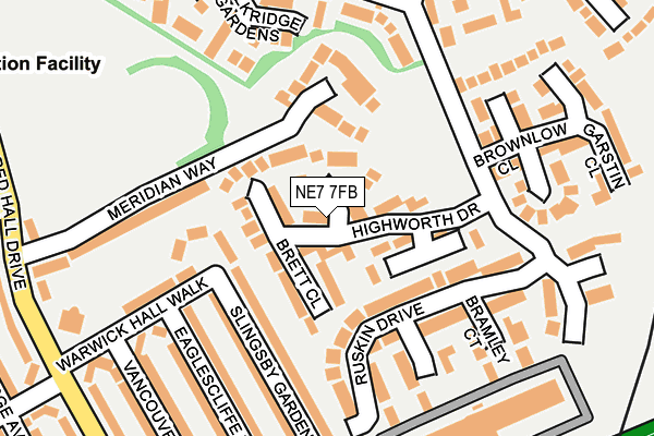 NE7 7FB map - OS OpenMap – Local (Ordnance Survey)