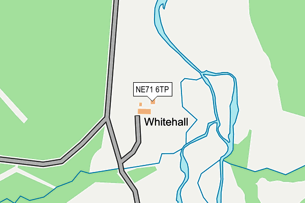 NE71 6TP map - OS OpenMap – Local (Ordnance Survey)