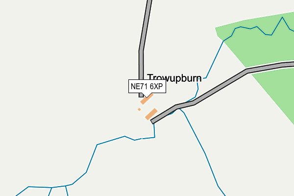 NE71 6XP map - OS OpenMap – Local (Ordnance Survey)
