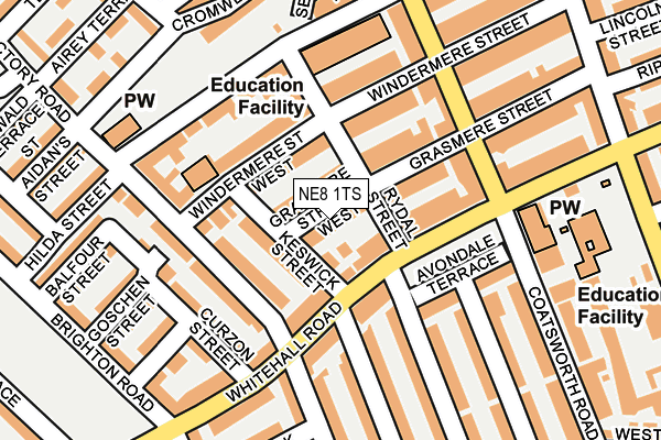 Map of WATERLOO ESTATES LIMITED at local scale