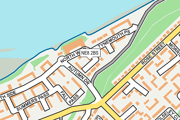 NE8 2BS map - OS OpenMap – Local (Ordnance Survey)