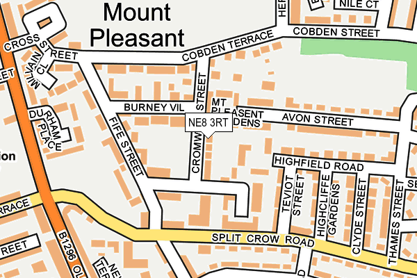 NE8 3RT map - OS OpenMap – Local (Ordnance Survey)