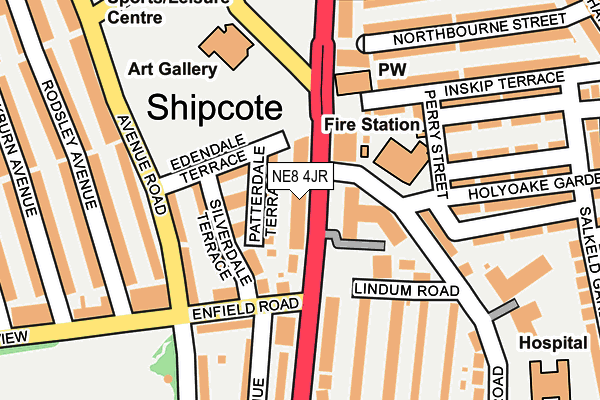 Map of SNOWBALL NEWCASTLE LIMITED at local scale