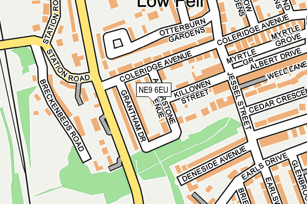 NE9 6EU map - OS OpenMap – Local (Ordnance Survey)