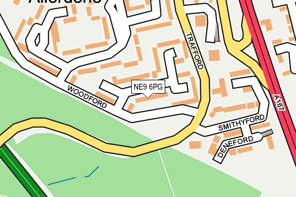 NE9 6PG map - OS OpenMap – Local (Ordnance Survey)
