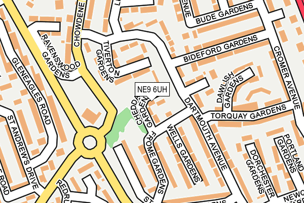 NE9 6UH map - OS OpenMap – Local (Ordnance Survey)