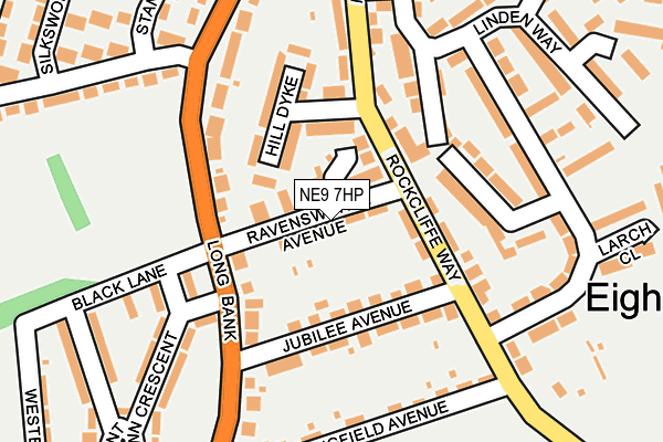 NE9 7HP map - OS OpenMap – Local (Ordnance Survey)