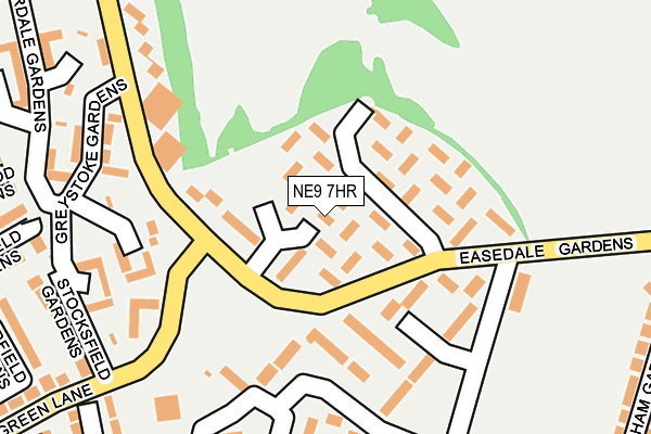 NE9 7HR map - OS OpenMap – Local (Ordnance Survey)