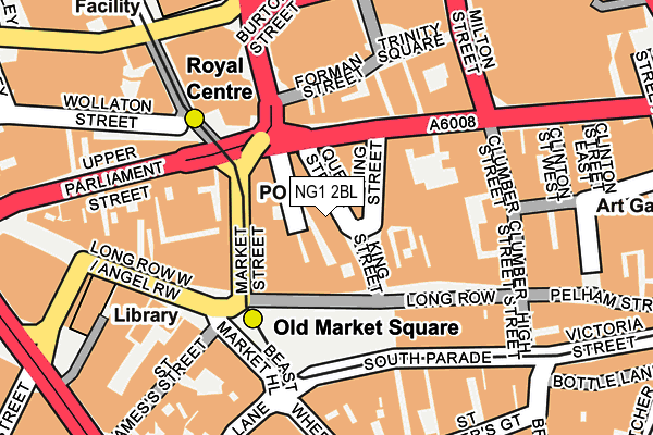 NG1 2BL map - OS OpenMap – Local (Ordnance Survey)