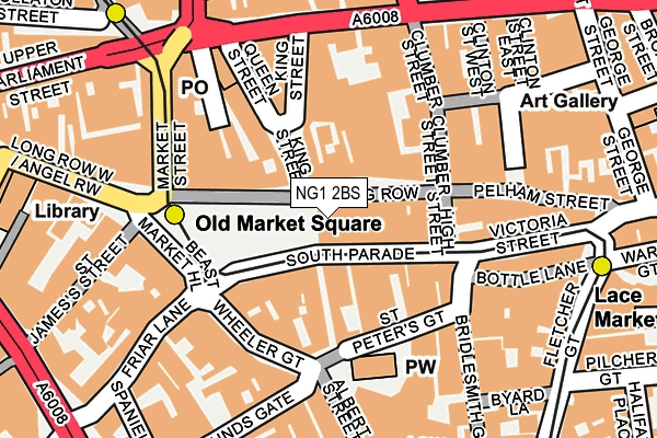 NG1 2BS map - OS OpenMap – Local (Ordnance Survey)