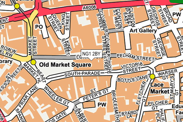 NG1 2BY map - OS OpenMap – Local (Ordnance Survey)