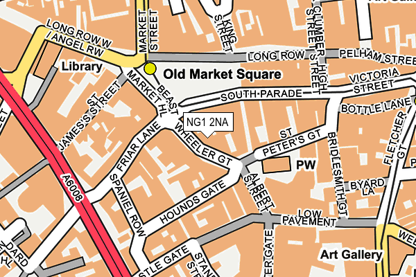 NG1 2NA map - OS OpenMap – Local (Ordnance Survey)