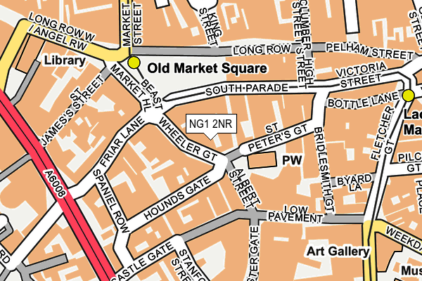 NG1 2NR map - OS OpenMap – Local (Ordnance Survey)