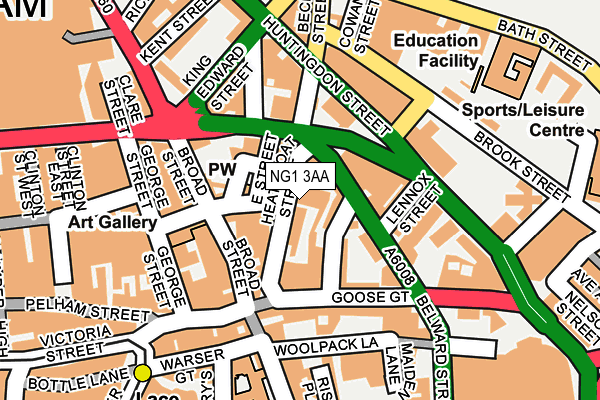 Map of HOCKLEY URBAN LTD at local scale