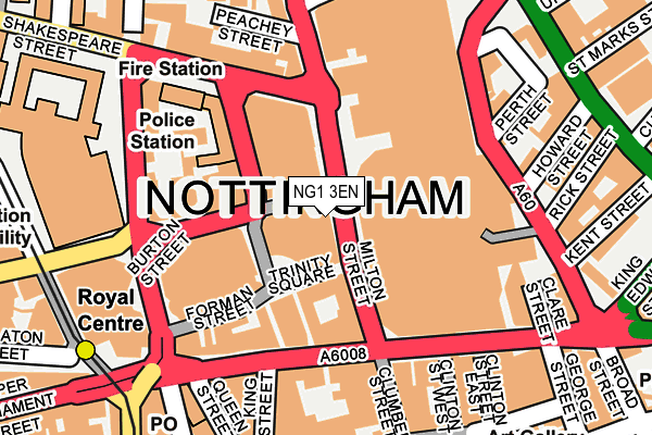 NG1 3EN map - OS OpenMap – Local (Ordnance Survey)