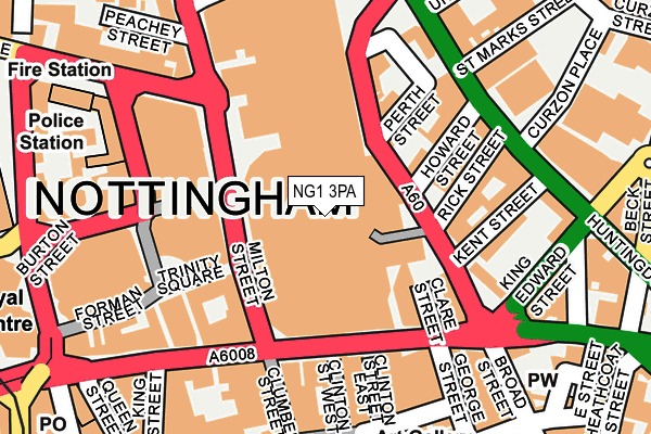 NG1 3PA map - OS OpenMap – Local (Ordnance Survey)